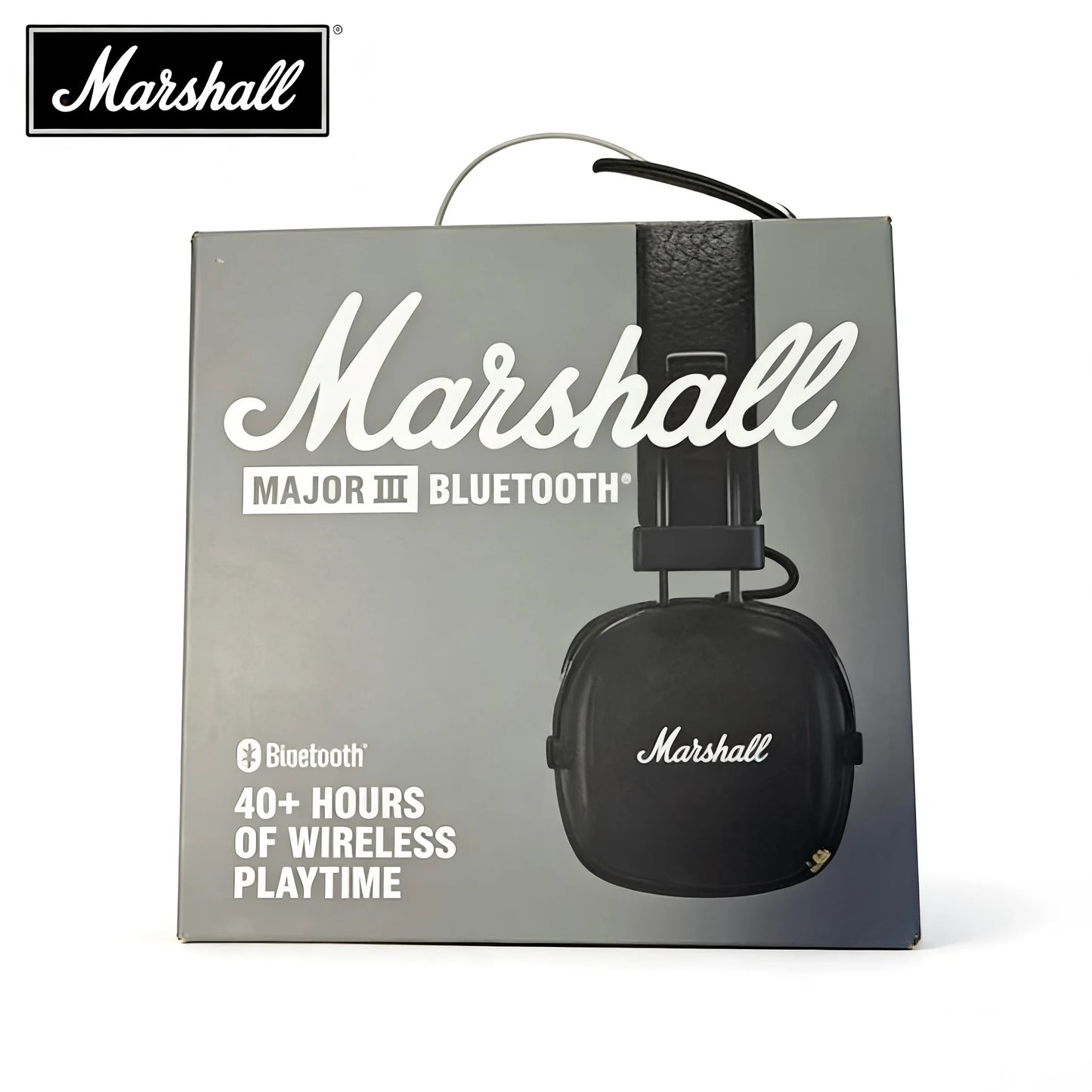 Marshall Major III 3 Wireless/Wired Headphones with Mic Deep Bass Foldable Gaming Bluetooth Headset for Sports & Rock Music