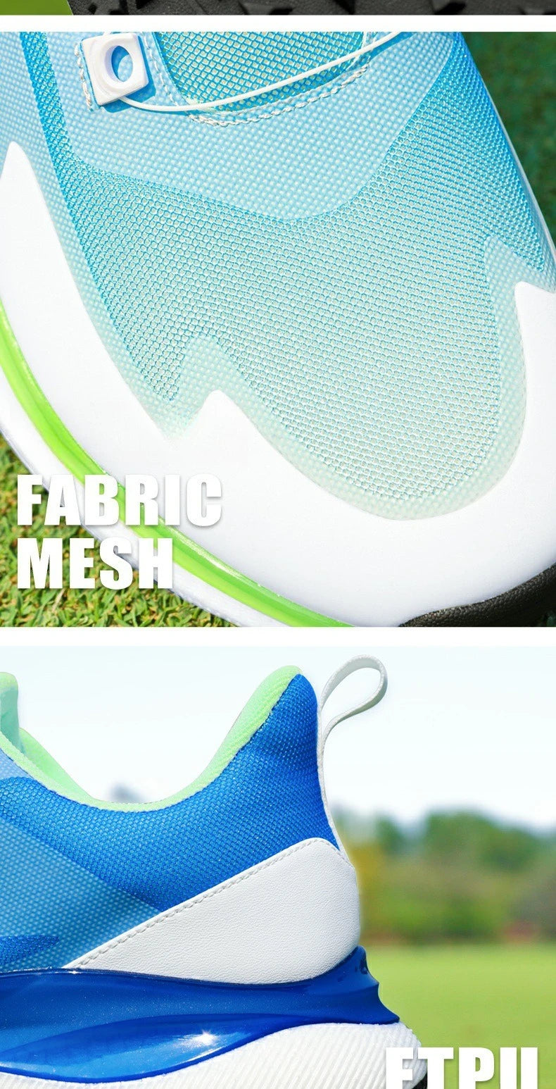 PGM Men Golf Shoes Ultra Soft Sole Knob Shoelaces Breathable Anti Slip Outdoor Sports Sneakers XZ412