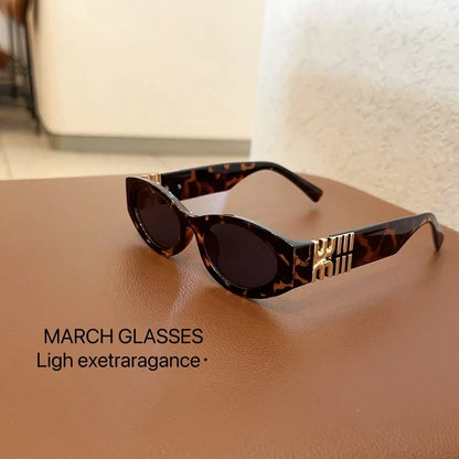 Divatos ovális napszemüveg nőknek és férfiaknak, trendi, menő napszemüveg hölgyeknek, utcai stílusú, retro prémium szemüvegek, Gafas De Sol UV400