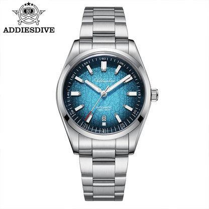 ADDIESDIVE 2026 New Luxury Personalized Watches 10BBar Bubble Mirror Glass Steel Analog Watches Super Luminous Mechanical Watch