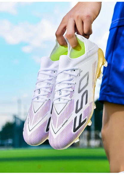 New Men Soccer Shoes Futsal Football Boots Sneakers Match Grass Cleats High-quality Non-Slip Indoor Hot-selling High-top Outdoor