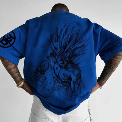 Camiseta temática de Dragon Ball Z - Algodón puro, transpirable y elástico | Cómoda y con estilo | Ideal para fans del anime