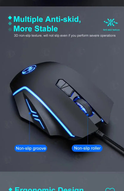USB Wired Optical Gaming Mouse Ergonomic Mice 7200 DPI Gamer Mice 6 Buttons Gaming Mice for PC Gamer Computer Desktop