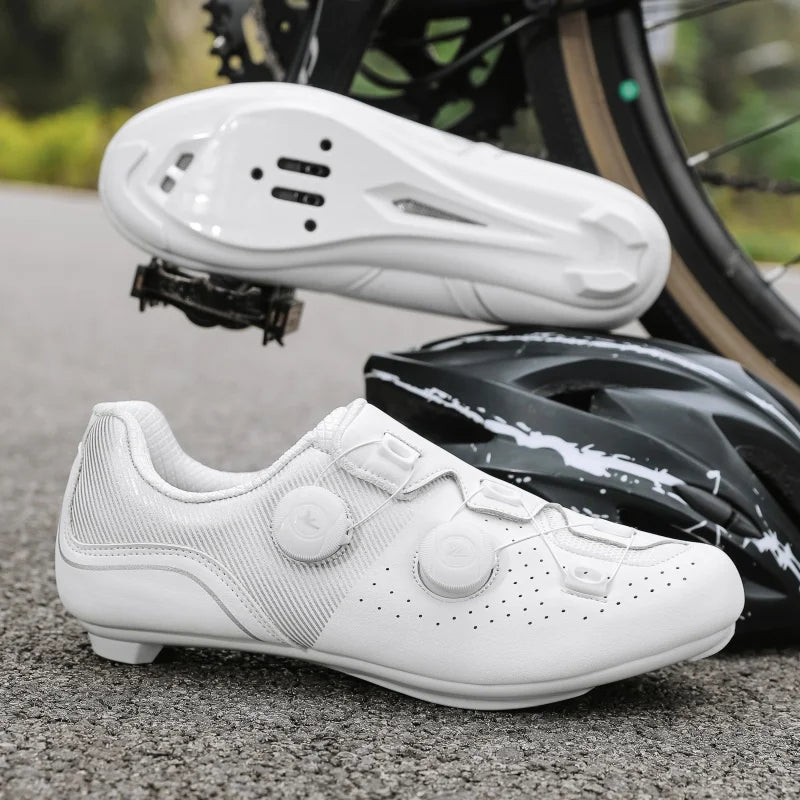 2025 new arrival professional cycling shoes, racing road bike SPD cleat shoes, ultralight self-locking MTB bicycle sneakers unisex
