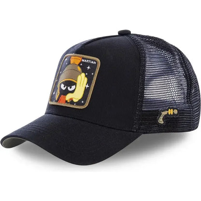 Casquette unisexe anime/dessin animé avec écusson brodé, casquette de baseball, casquette de camionneur, casquettes en maille, chapeau de soleil