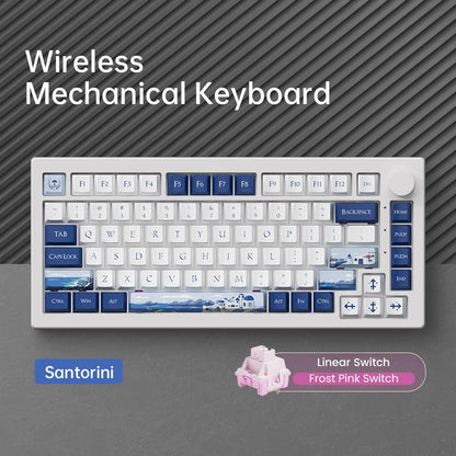 Akko 5075 V3 Keyboard 75% ANSI-US With Volume Hot-swappable RGB USB Type-C/2.4g&BT5.0 Tri-mode Custom Gaming Mechanical Keyboard