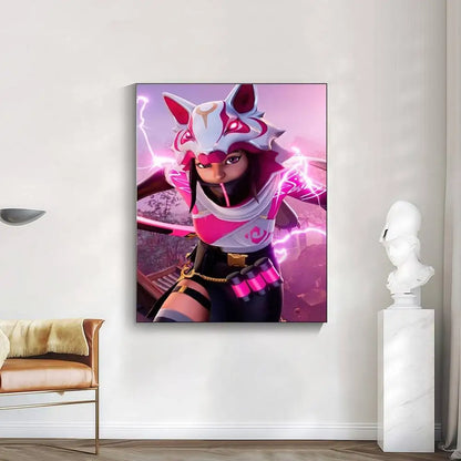cool F-FORTNITE  high-definition poster sticker, sprucing up home and room walls, available in diverse styles.
