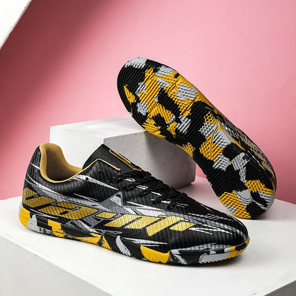 Nouvelles chaussures de football pour hommes, baskets de match, chaussures de soccer antidérapantes, chaussures de sport pour terrain gazonné, chaussures d'entraînement professionnelles, ultra-légères, unisexes.
