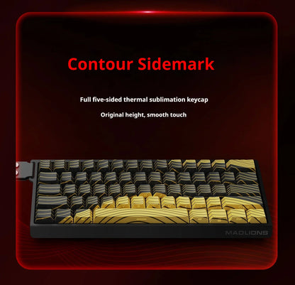 FGG MAD60 Gaming-RGB-Tastatur mit magnetischen Schaltern, fürs Gaming, Full-Key-Hot-Swap, schnelle Reaktionszeit, individuell anpassbare Gaming-Tastatur für Einsteiger