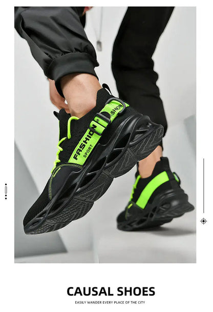 Modieuze paarse casual sneakers in de aanbieding voor dames en heren – Blade hardloopschoenen, grote maat 48, lichte ademende sportschoenen voor heren, mesh sneaker