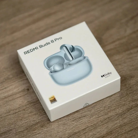 Bezprzewodowe słuchawki douszne Xiaomi Redmi Buds 8 Pro z Bluetooth 5.4 – słuchawki TWS z aktywną redukcją szumów 55 dB, funkcją AI Clear Call, systemem 3 mikrofonów, dźwiękiem Hi-Res Audio LDAC, wersja globalna