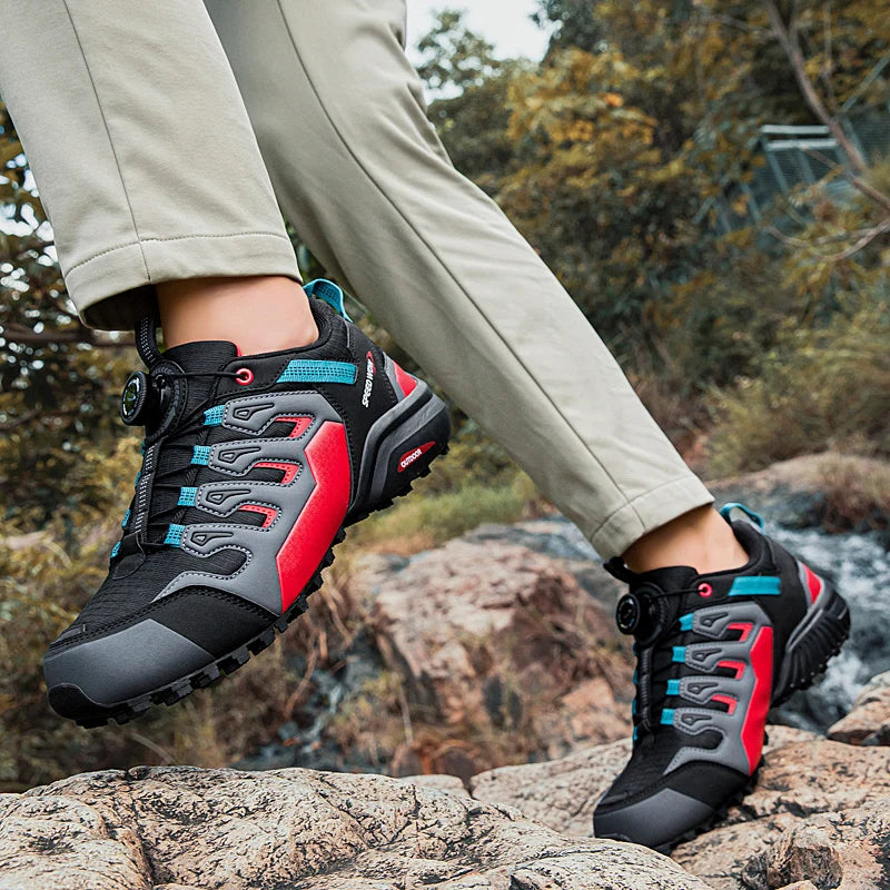 Lightweight Anti-Slip Hiking Shoes Magnetic Closure Outdoor Adventure Sneakers