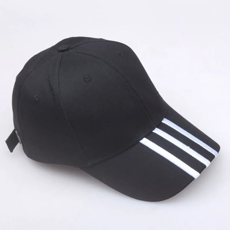 Cappellini da baseball da uomo, casual in cotone, ricamati, a righe, con chiusura a scatto, in stile hip hop; cappellini da donna per sport all’aperto; casquette da uomo; gorras