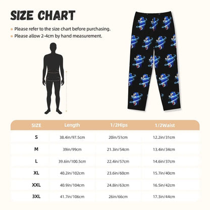 Custom Women Soniced Pajama Pants Printed Hedgehog Game Sleep Sleepwear Bottoms with Pockets