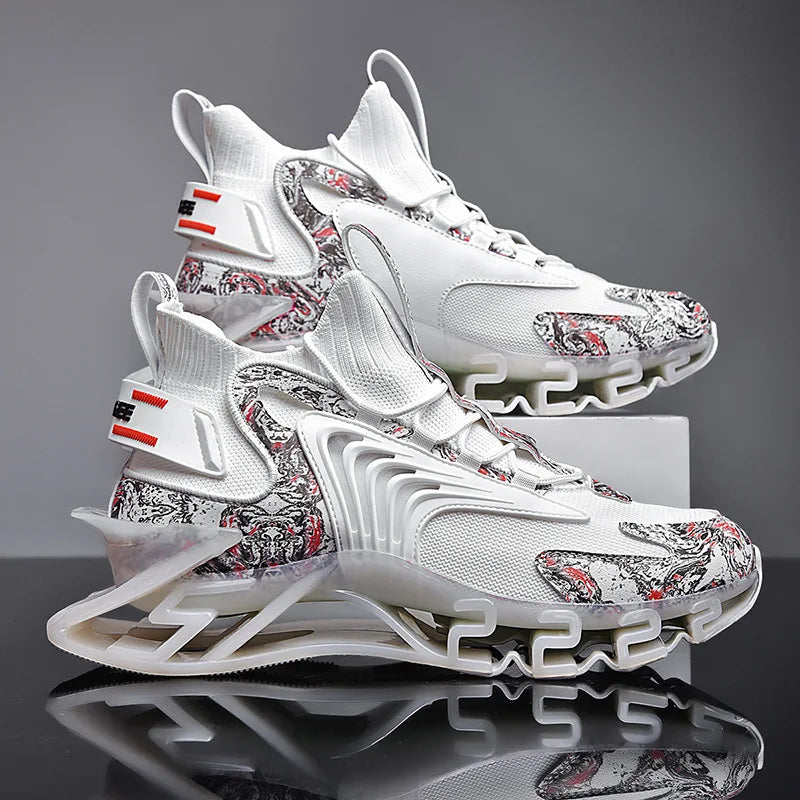 Printemps hommes baskets chaussures décontractées respirantes de haute qualité antidérapant amortissement chaussures de sport en plein air confortable maille chaussures Zapatillas
