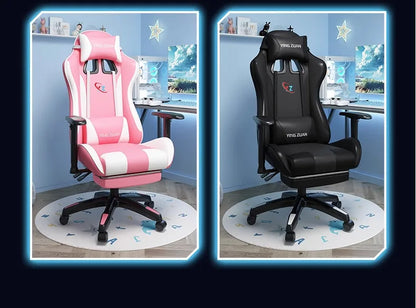 Gamingstol Datorstol Bekväm fällbar stol för gaming och LIVE Studenthem Hemmasittande ergonomi