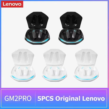 Auriculares inalámbricos Lenovo GM2 Pro TWS Bluetooth 5.3 – Auriculares HD con control táctil y micrófono, auriculares deportivos impermeables