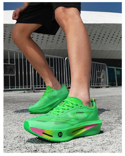 Running Shoes Carbon Board Specialty Marathon Men Sports Breathable Lightweight Women's Comfortable Nonskid Chunta Sneakers
