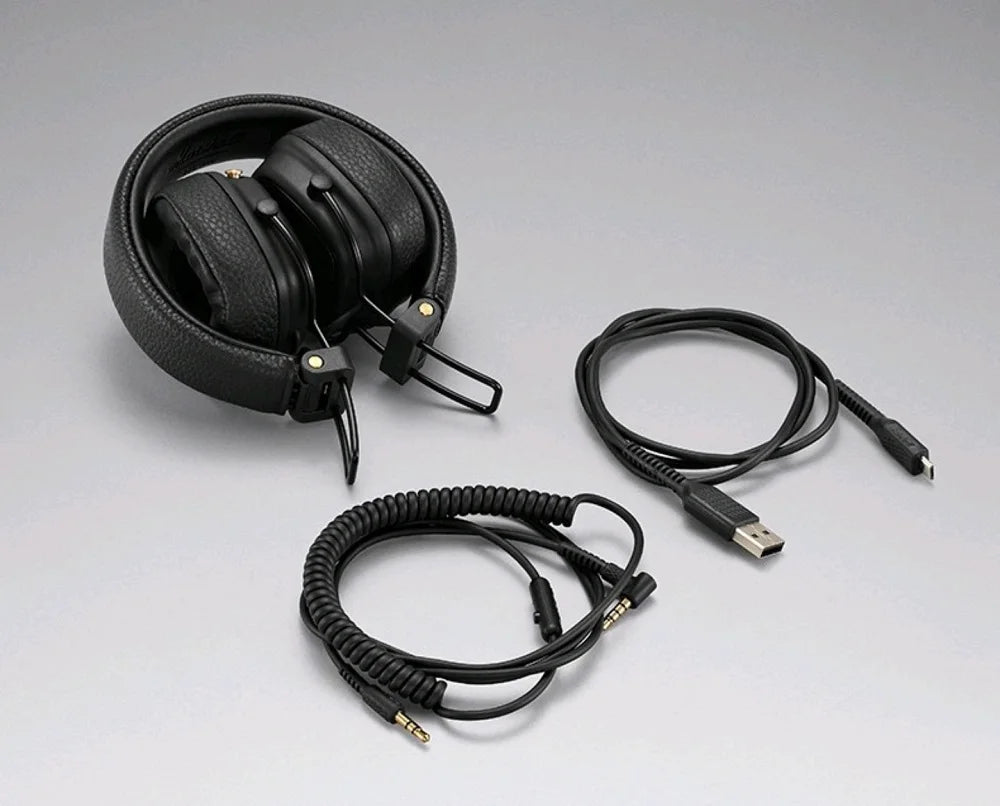 Marshall MAJOR III Bluetooth Wireless Headphones Earphones Deep Bass Foldable Sport Gaming Rock Headset Reduction Microphone
