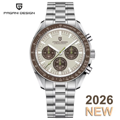 PAGANI DESIGN 2026 New Moon Watch For Men Quartz Multifunction Chronograph Sports Mens Watches Top Brand Luxury Sapphire Mirror