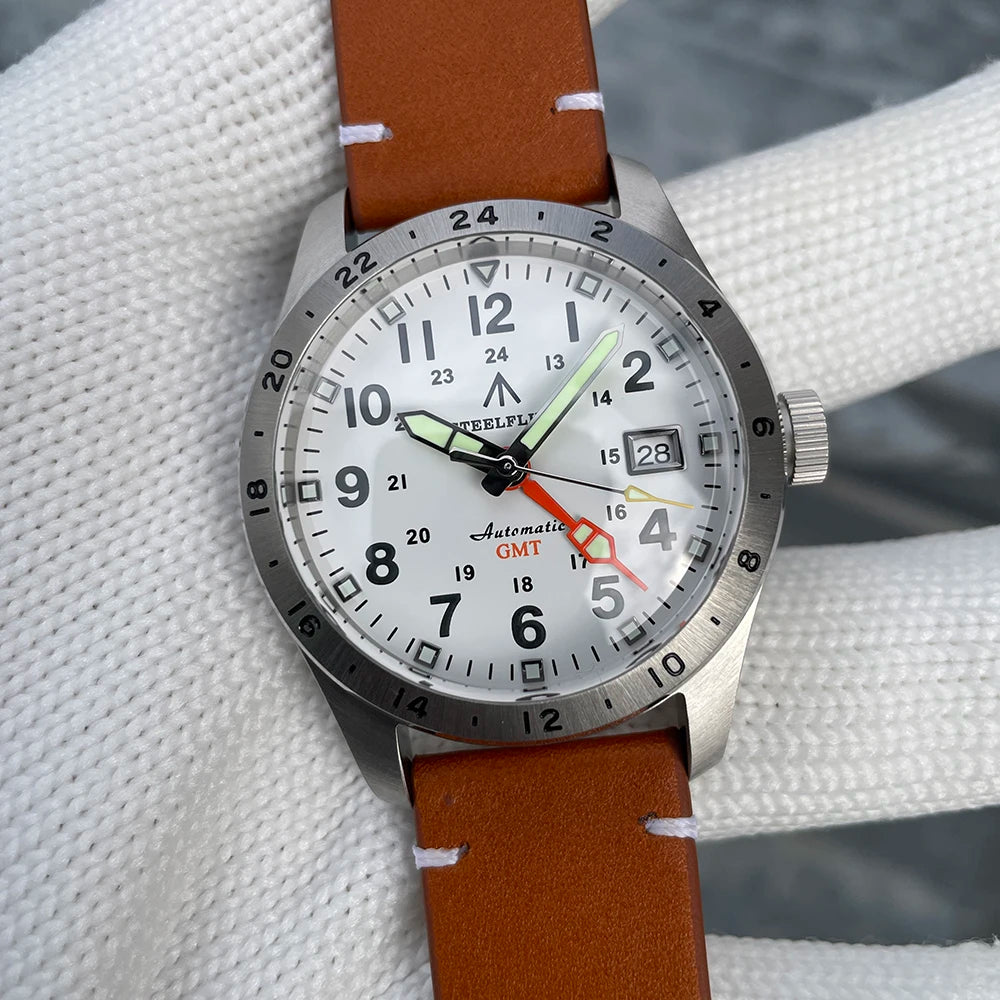 STEELFLIER Official SF792 GMT Mechanical Dive Watches Super Luminous NH34 Movement 20Bar Waterproof Luxury Stainless Steel Watch