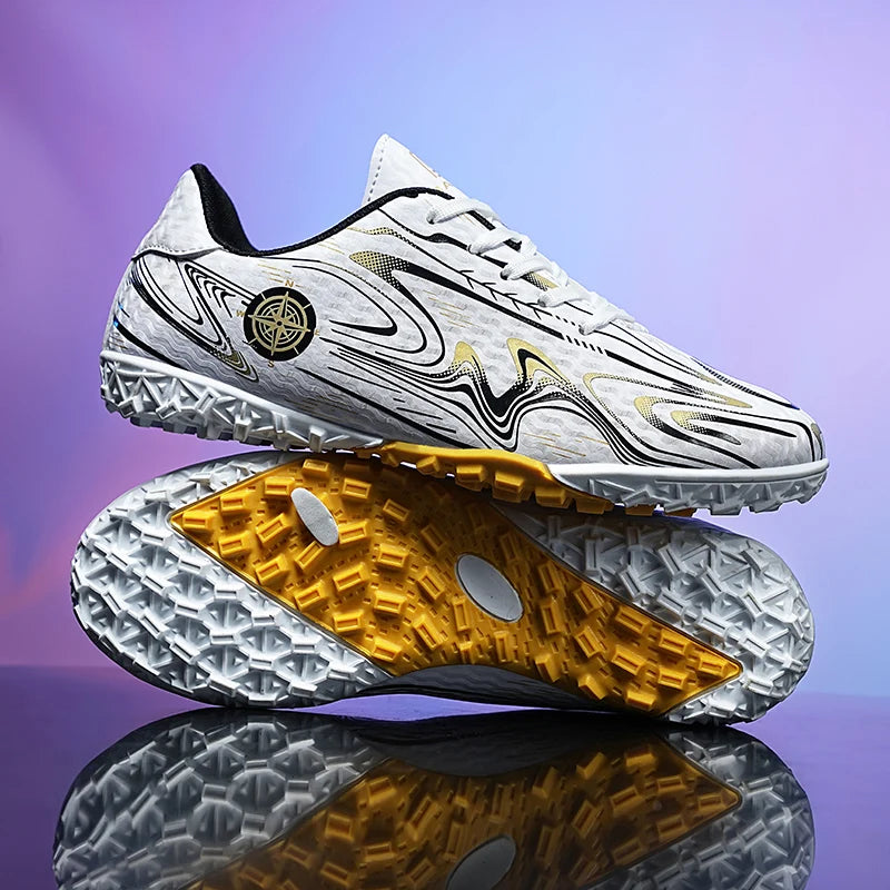 Kids Youth Soccer Cleats Football Shoes Men Non Slip Breathable Lightweight Training Sneakers Boys Children Football Match Boots