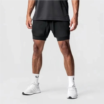 Dragon Ball Anime Peripheral GOKU Vegeta Printed Sports Double-layer Shorts 2025 American Men's Summer Loose Breathable Pants
