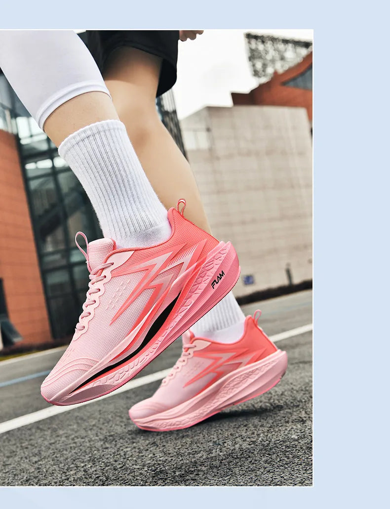 Running Shoes Carbon Board Speciality Marathon Men Sports Breathable Lightweight Women's Comfortable Athletic Nonskid Sneakers