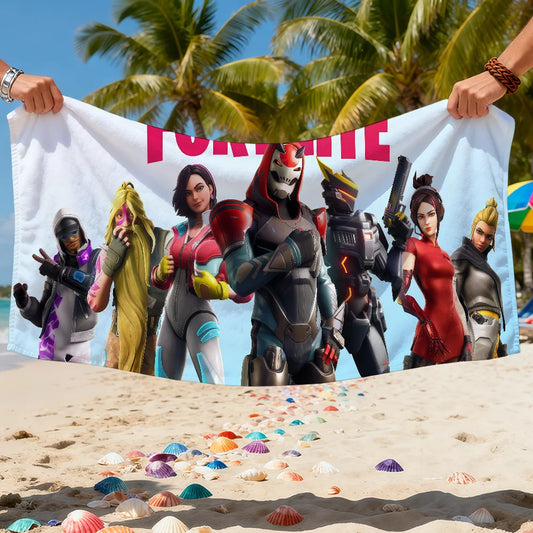 Strandtuch Badetuch schnelltrocknend leicht tragbar F-FORTNITES-ES Sauna Camping Schwimmen Game Pool Reise