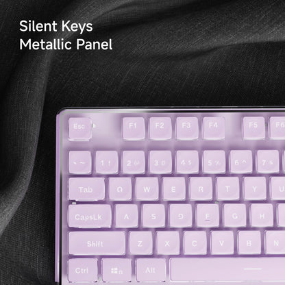 EWEADN V3 kabelgebundene leise Büro- & Gaming-Tastatur, Folientasten-Design, ergonomisch, für Windows/Laptop/PC/Desktop, E-Sports-Zubehör