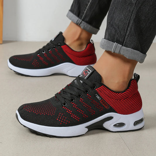 Men's Shoes Fashion Super Breathable Lace-Up Running Shoes - Non-slip, Durable and Cushioned Comfort - Men's Fashion Sneakers