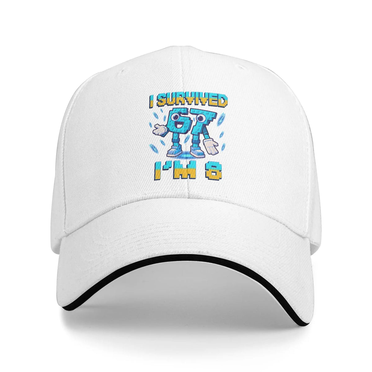 Unisex 8-års fødselsdag „I'm 8 Year Old Six Seven Bruh 6 7 Brainrot Meme Hat“ solbaseballkasketter Nye baseballkasketter Solcremehatte