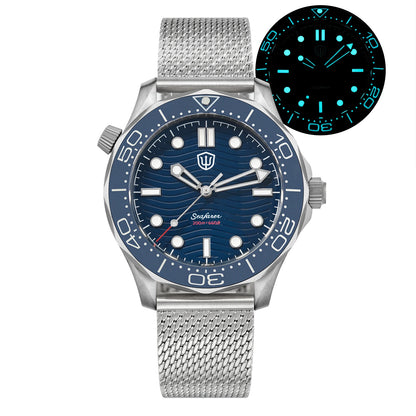 Watchdives 42mm Titanium Dive Watch NTTD VH31 Sweep Second Quartz Movement 200m Waterproof Super Luminous Men Watches