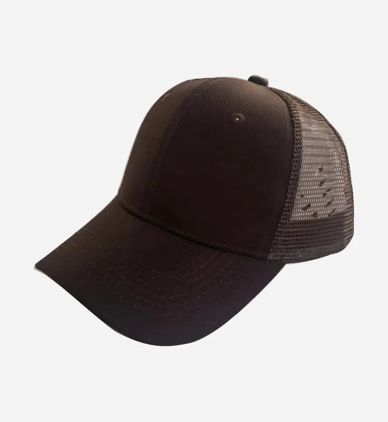 Casquette de baseball pour homme et femme, casquette d'été d'extérieur, casquette de soleil camouflage, casquette en maille respirante, couleur unie, casquette snapback, casquette pour homme
