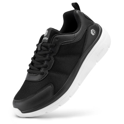 FitVille Men's Walking Shoes Wide Width Max Cushioning Lightweight Sneakers Sport Shoes for Plantar Fasciitis Pain Relief