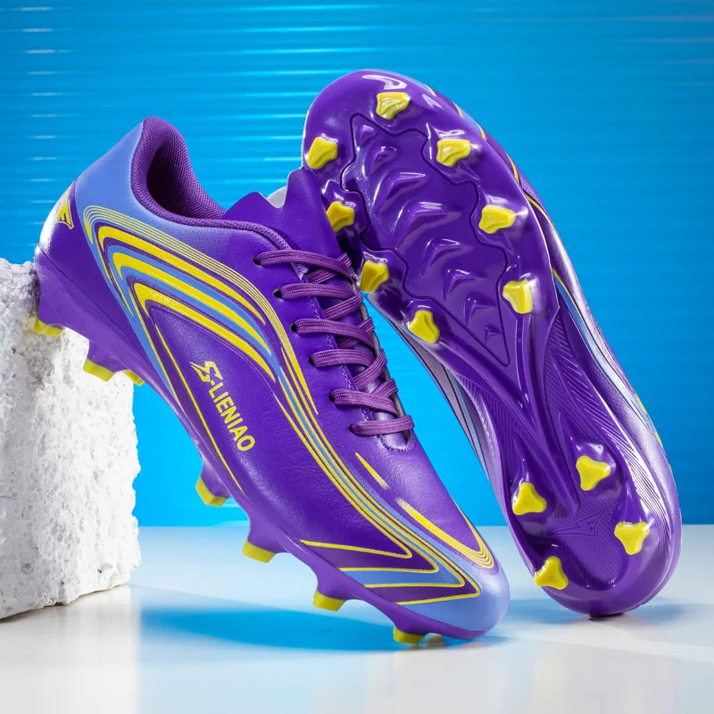 Nouvelles chaussures de football pour hommes, crampons de terrain antidérapants, chaussures de football pour l'entraînement, baskets de haute qualité, futsal, intérieur, vente chaude, extérieur