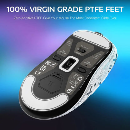 ATTACK SHARK X3 Lightweight Wireless Gaming Mouse, 49g Tri-Mode,PAW3395 26K DPI Sensor, 200h Battery Life,5 Programmable Buttons
