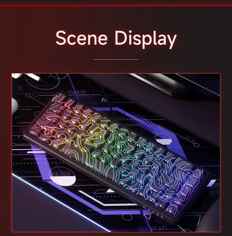 AJAZZ AK680 MAX Magnetic Axis Wired Keyboard 0.125ms Ultra-Low Latency Professional Gaming Keyboard