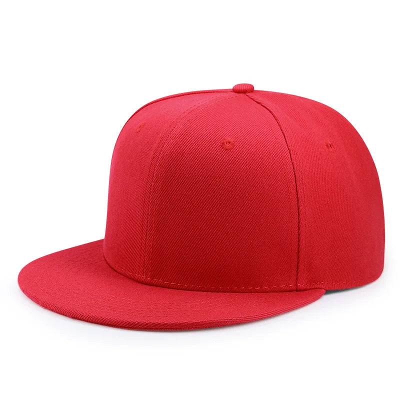 Engros 40 farver Justerbare flade snapback-kasketter med skygge Dame Mode Polyester Enfarvet baseballkasket Herre Hiphop Blank Sportskasket