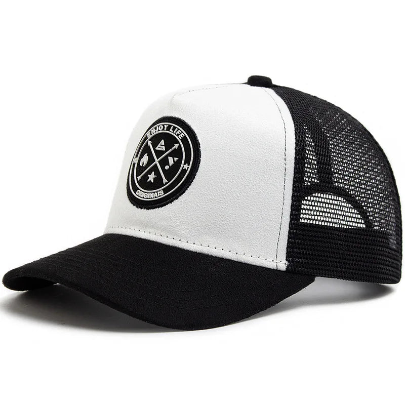 Baseballová čepice Four Seasons Mesh pro ženy a muže, módní, ležérní, prodyšná, s písmenem a ikonou, unisex, hiphopová, truckerová, outdoorová, sportovní, čepice typu „dad hat“