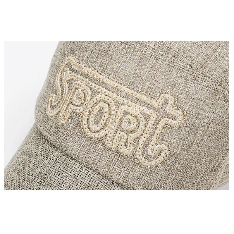 Muoti Ulkoilu Urheilu Baseball-lippis Rento Snapback-lippis Pellavaverkkokangas, brodeeraus Sopii keväälle, kesälle ja syksylle