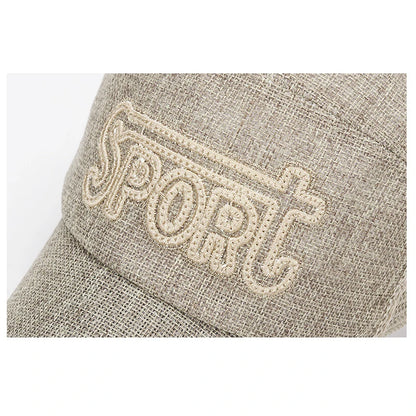 Muoti Ulkoilu Urheilu Baseball-lippis Rento Snapback-lippis Pellavaverkkokangas, brodeeraus Sopii keväälle, kesälle ja syksylle