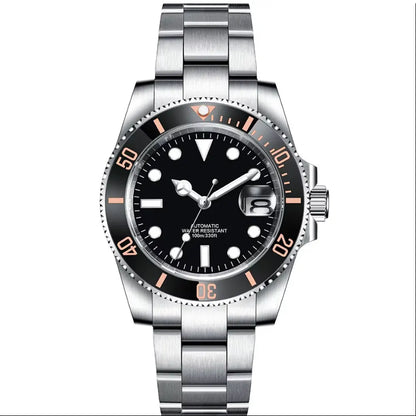 DIY Custom Automatic Watch Logo for Men High Quality NH35 Diving Mechanical Watches Sapphire Waterproof Ceramic Bezel 120 Click