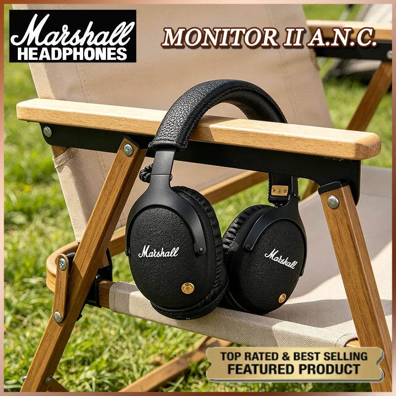 Marshall MONITOR II A.N.C. Wireless Headphones Active Noise Cancelling Headphones Subwoofer Music Sports Gaming Headphones