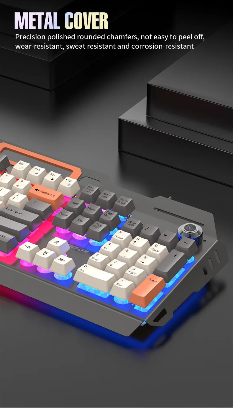 Russian Gaming Keyboard With Russian Layout Spanish Arabic Korean Keyboard Mouse Gamer 104 Keys 100% Layout Wired RGB Light K90