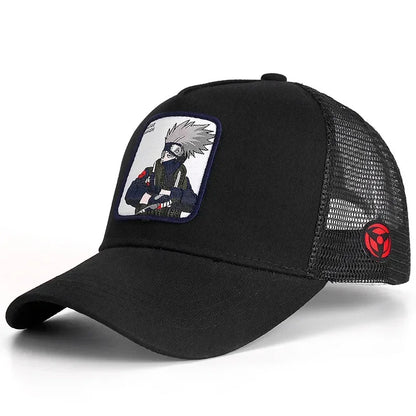 Casquette de baseball Snapback Naruto Uchiha Itachi, style anime, pour hommes et femmes, hip-hop, pour papa, casquette en maille ajustable, casquette de camionneur
