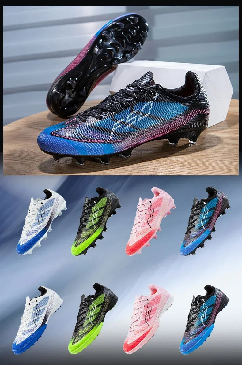 Nouvelles chaussures de football pour hommes, chaussures de soccer pour terrain en herbe, chaussures d'entraînement, chaussures de sport ultralégères, chaussures de match professionnelles, baskets antidérapantes unisexes.