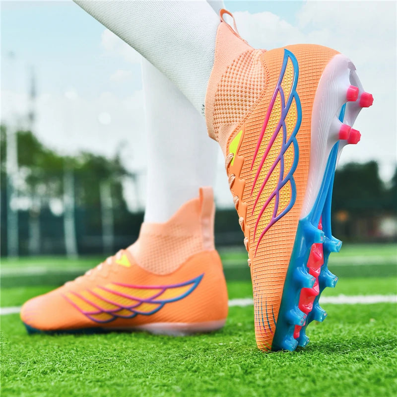 Scarpe da calcio professionali da uomo, sneakers sportive outdoor, scarpe da calcio per adulti, tacchetti da calcetto Society, ultraleggere per allenamento calcistico