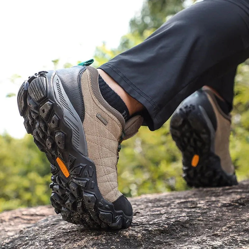 Scarpe da trekking HUMTTO da uomo, sneakers invernali di lusso firmate per arrampicata e trekking, scarpe da uomo in pelle per sport outdoor e lavoro 110282A