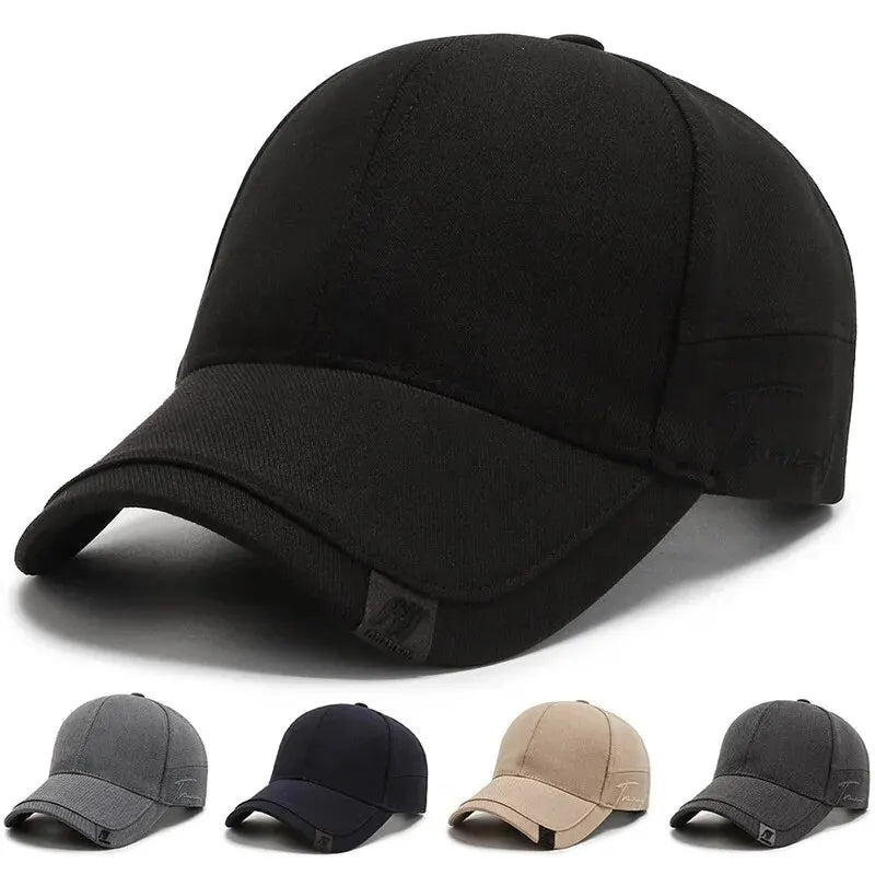 Casquette pour homme Tide Sunshade, casquette de soleil coréenne pour homme, noire, modèle Tide, simple, décontractée et polyvalente, casquette de baseball